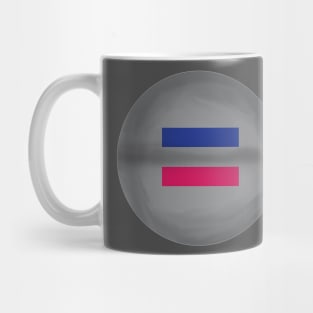 Androgynous flag pride colours circular sphere Mug